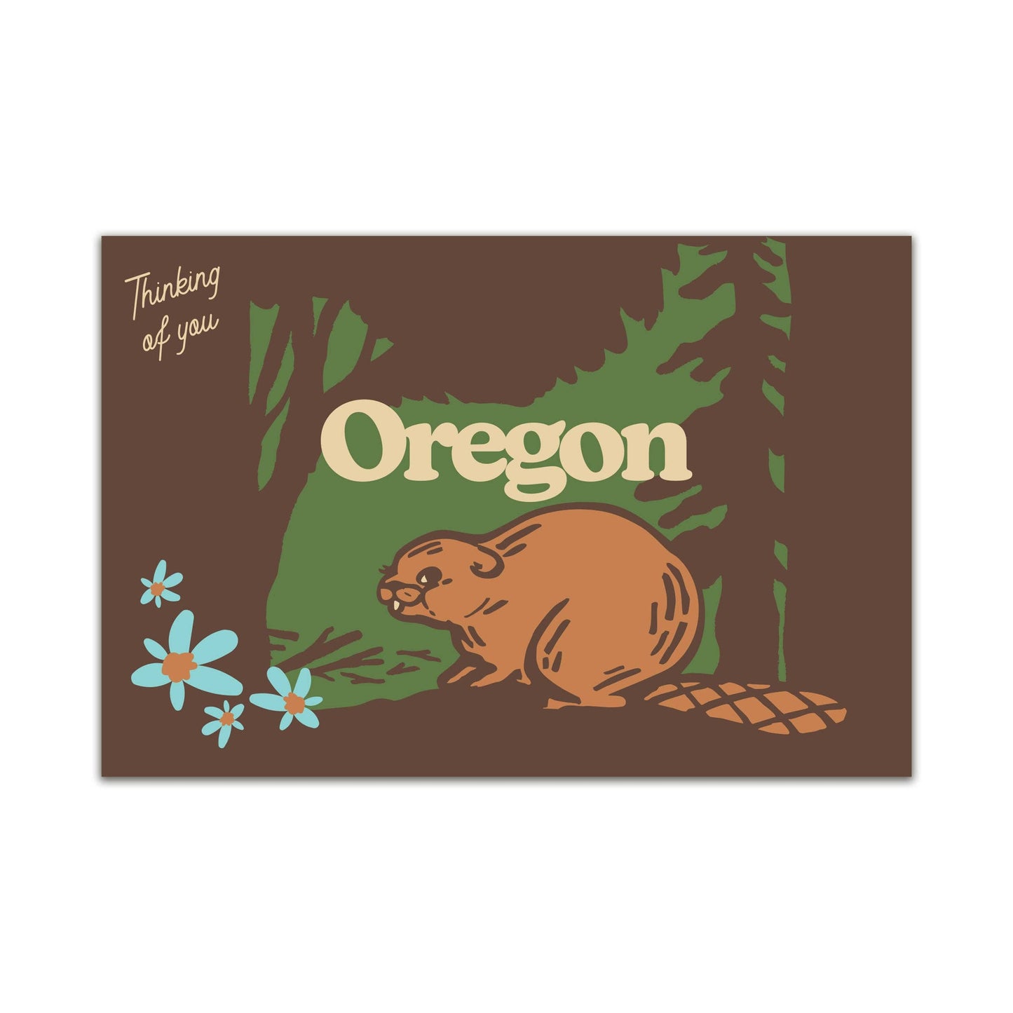 Oregon Baby Beaver Postcard