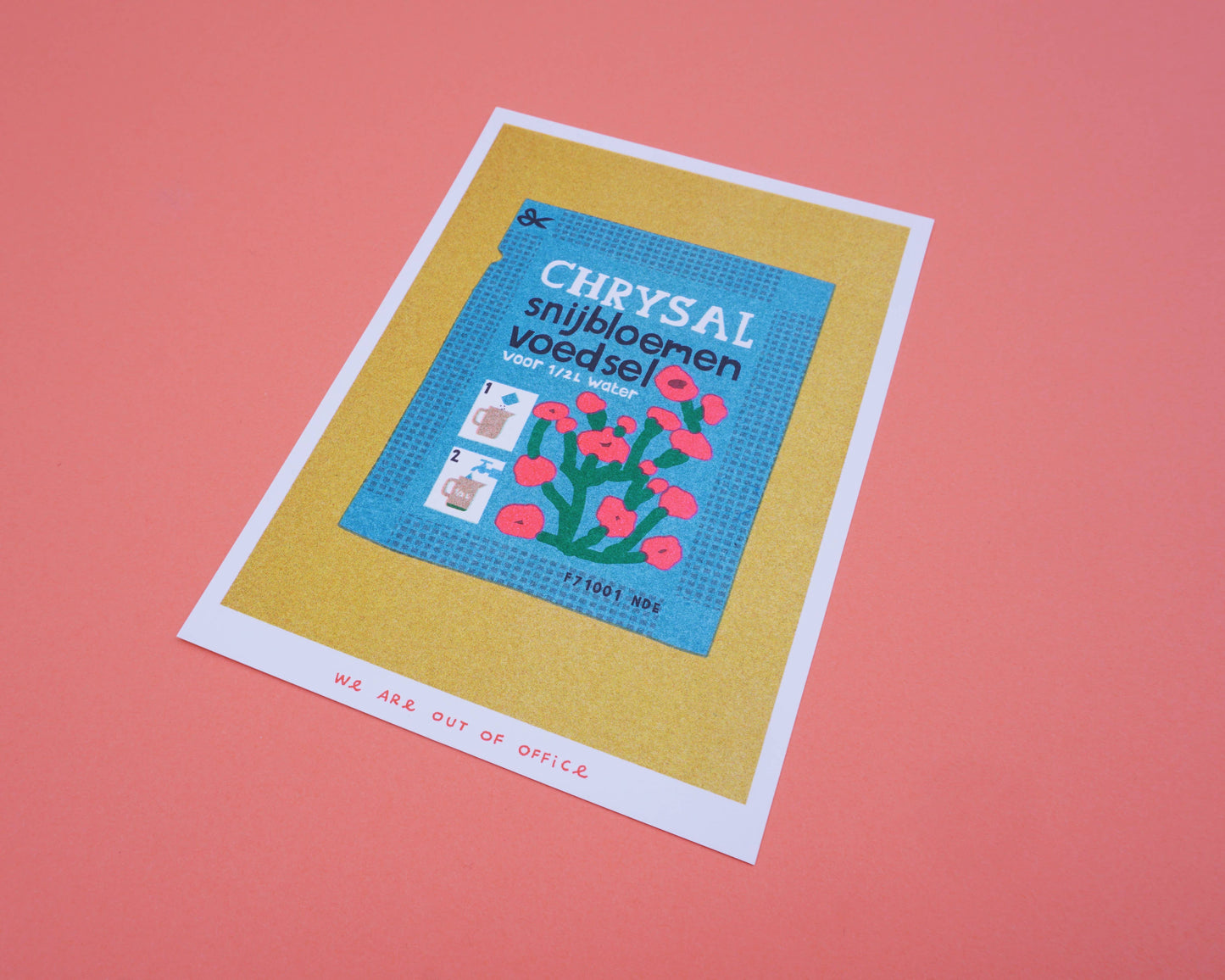 Chrysal flower food Risograph
