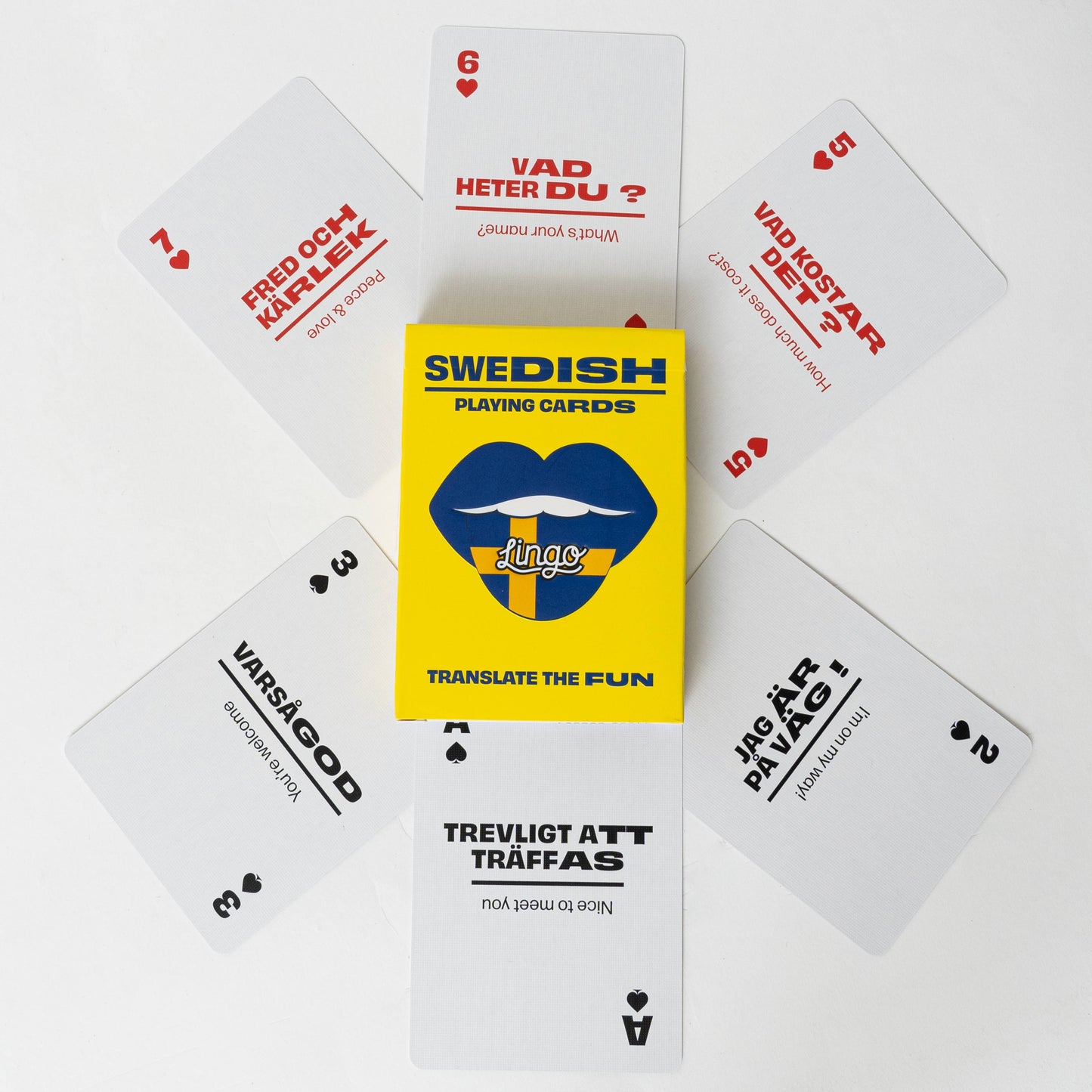 Swedish Travel Playing Cards in Tin Travel Case