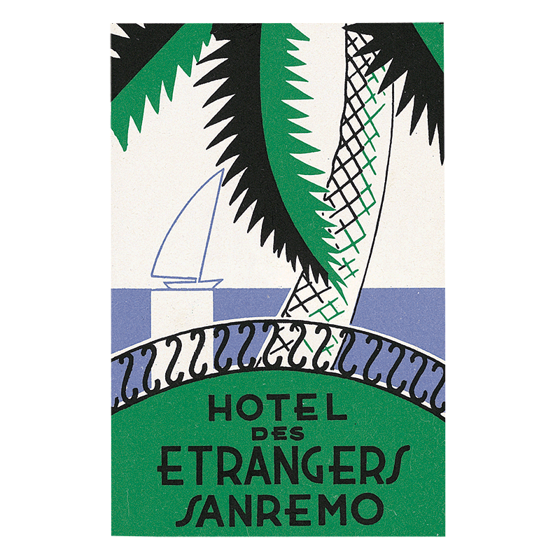 Grand Hotels - Travel Label Sticker Box
