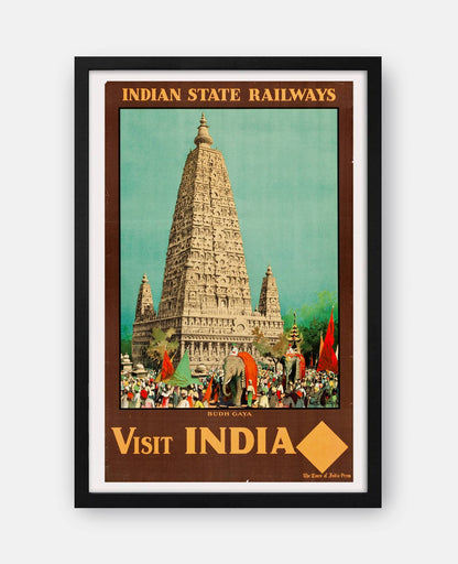 Indian State Railways 1930s Poster