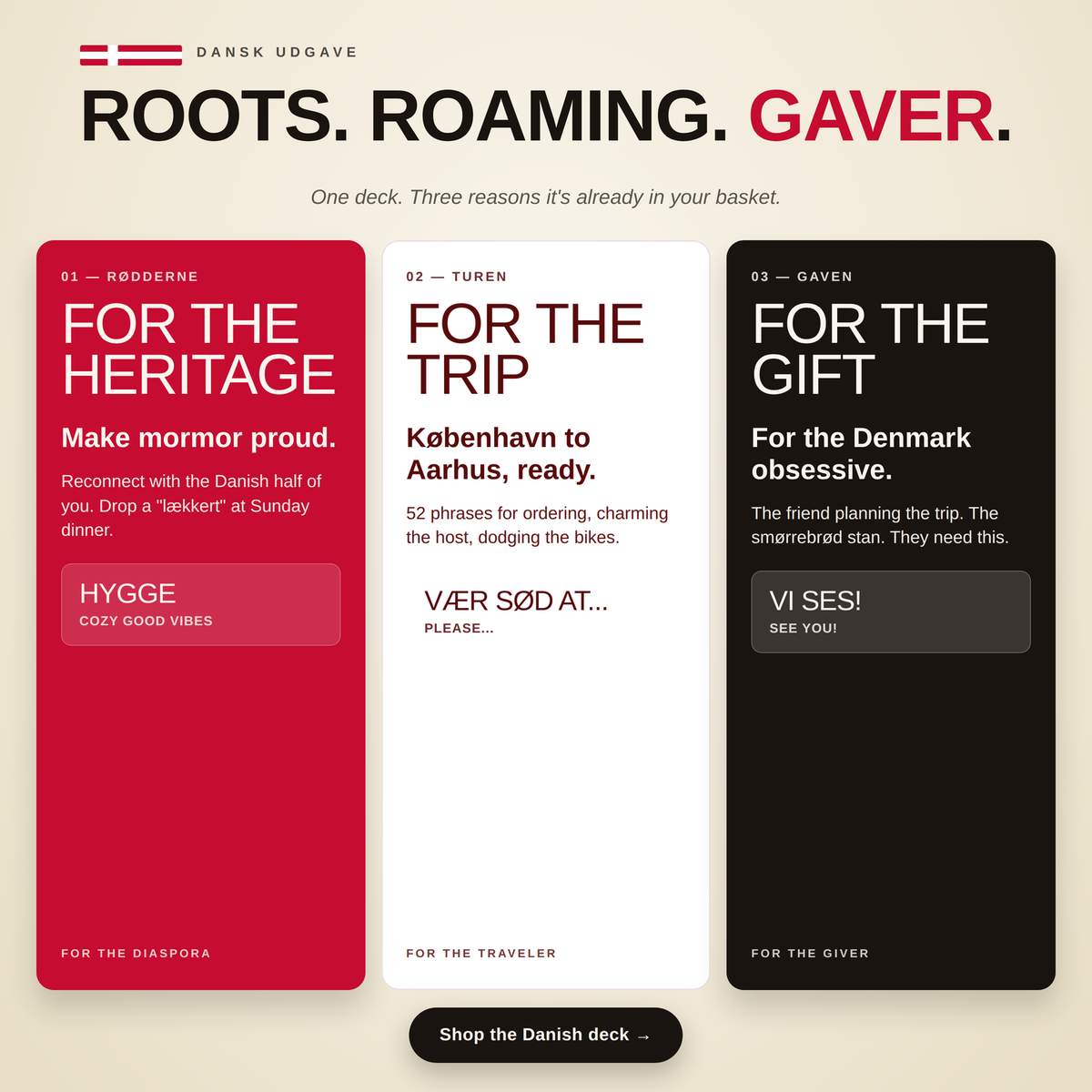 Danish Travel Playing Cards
