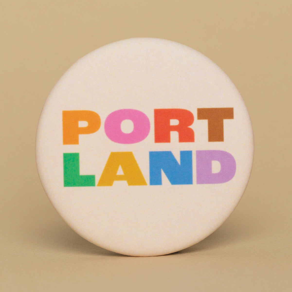 Portland Color Block Round Magnet