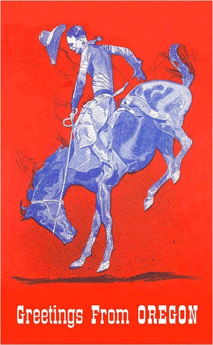 Oregon Cowboy Magnet