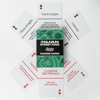 Italian Street Food Playing Cards