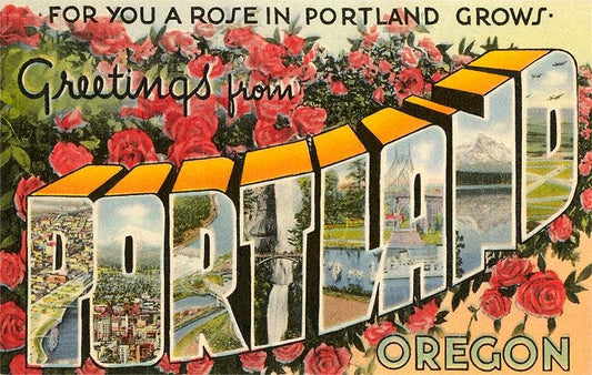 Greetings from Portland, Roses Postcard