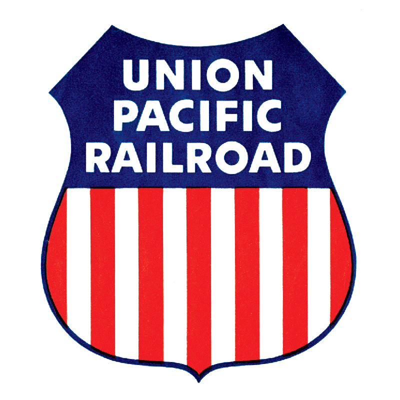 Railroads Across America - Travel Label Sticker Box