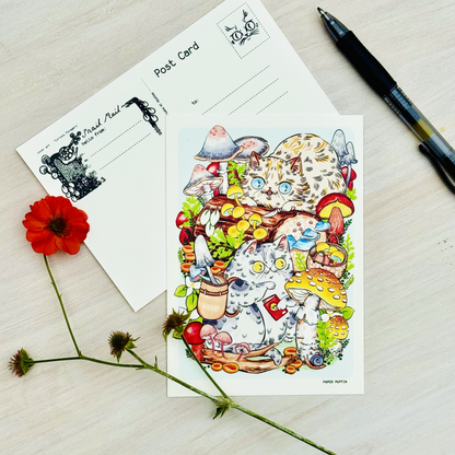 Curious Foragers Postcard