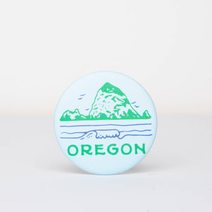Oregon Coast Round Magnet