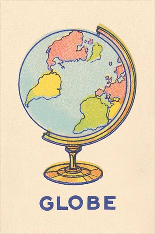 Globe Postcard