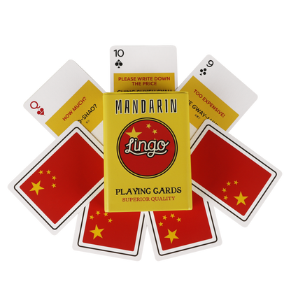 Mandarin Travel Playing Cards in Tin Travel Case