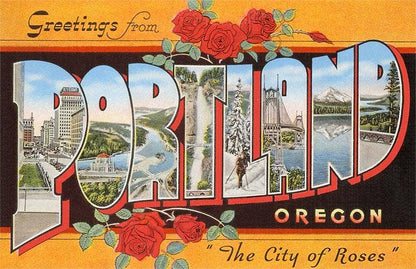 Greetings from City of Roses Magnet