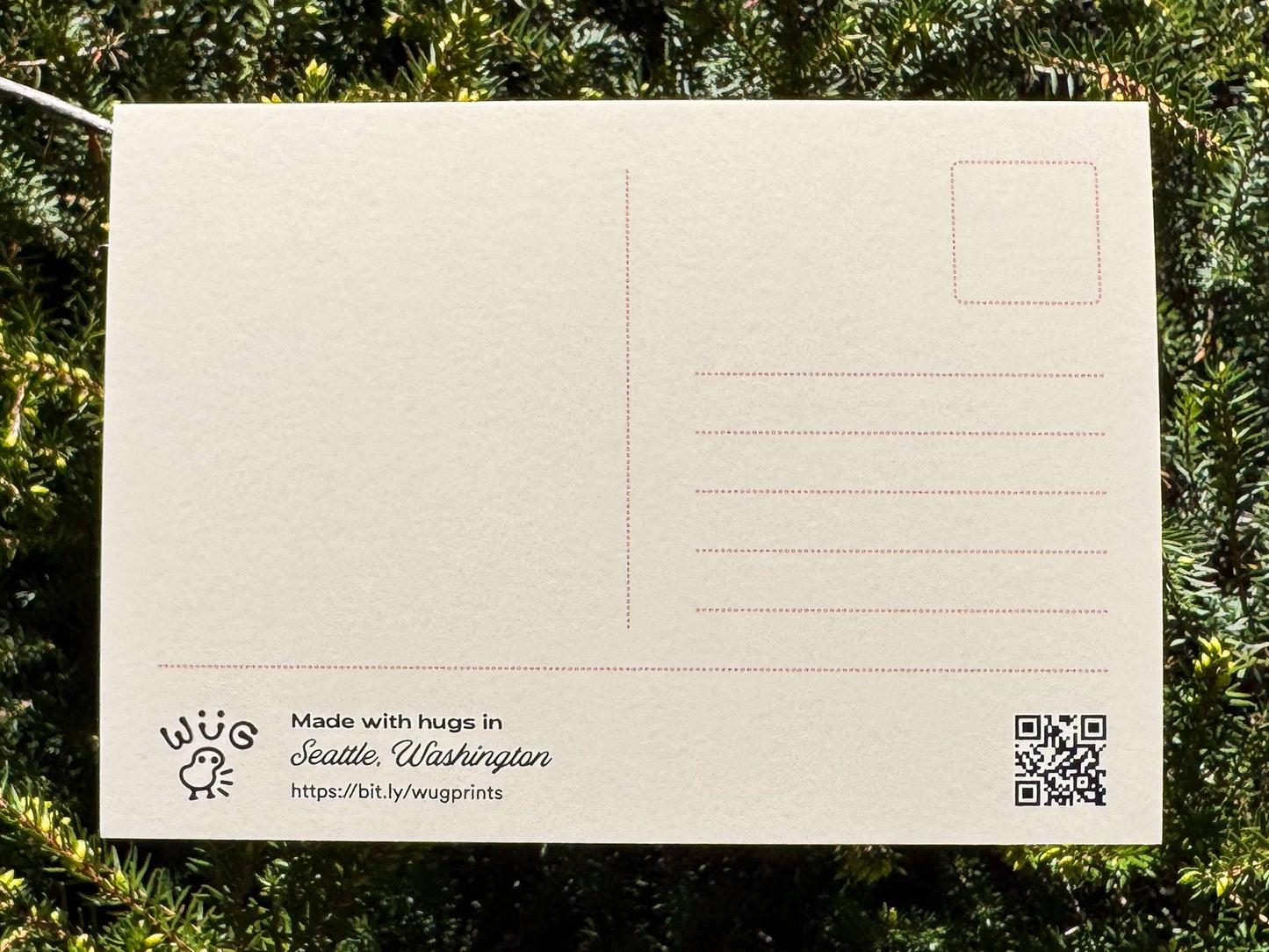 Pacific Northwest Grey Heron with Fish Postcard