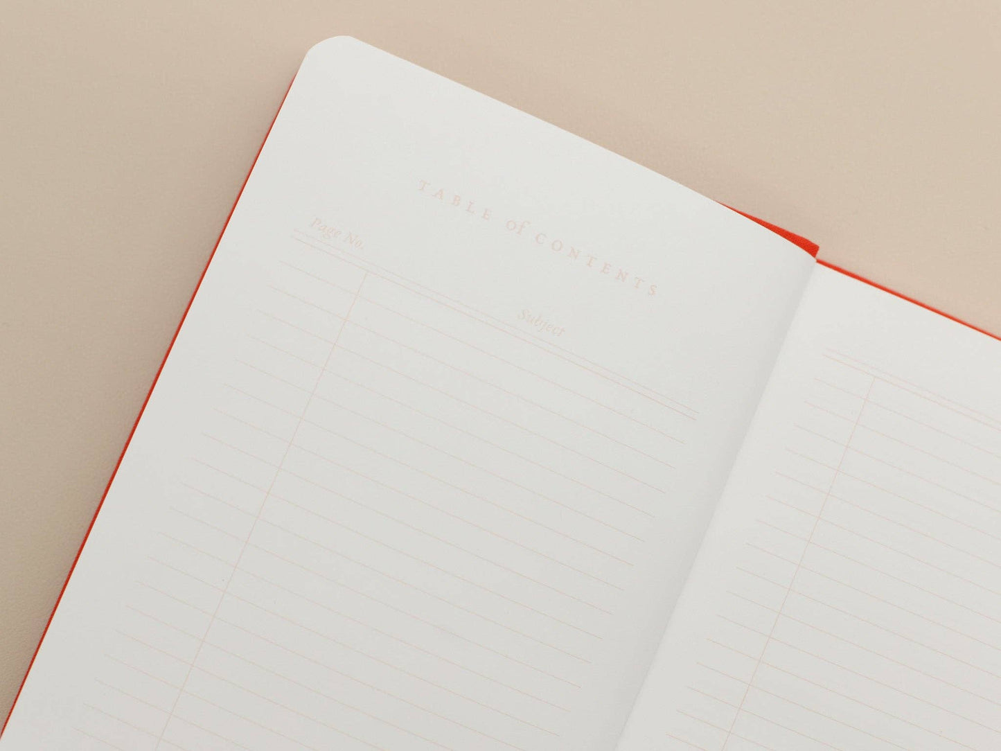Flexi Linen Journal Persimmon