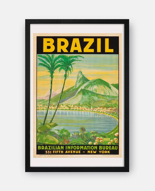 Brazil 1930s Travel Poster