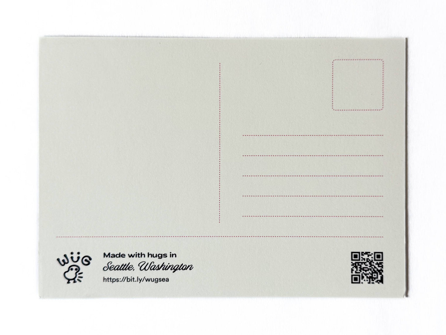 Pacific Northwest Grey Heron with Fish Postcard