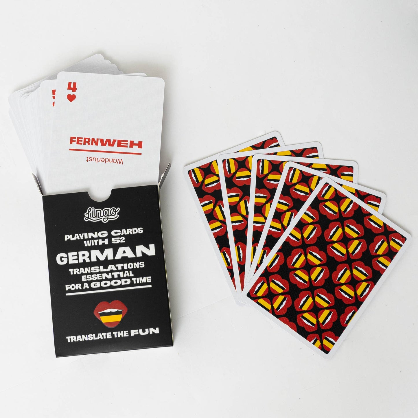 German Travel Playing Cards in Tin Travel Case