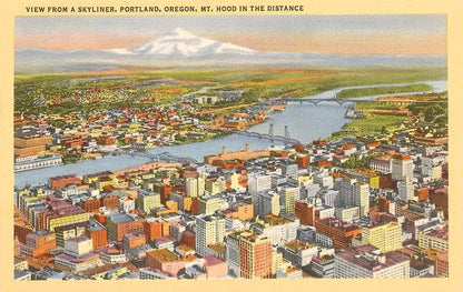 View over Portland, Oregon Postcard