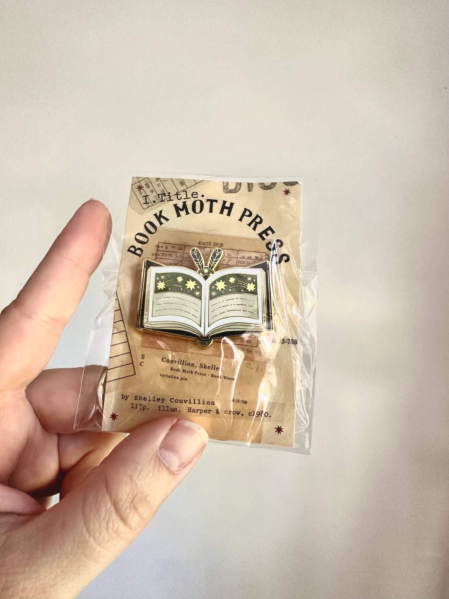 Book Moth - Enamel Pin