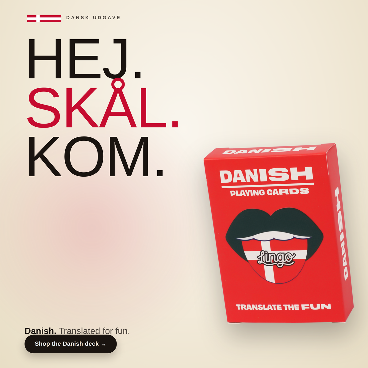 Danish Travel Playing Cards