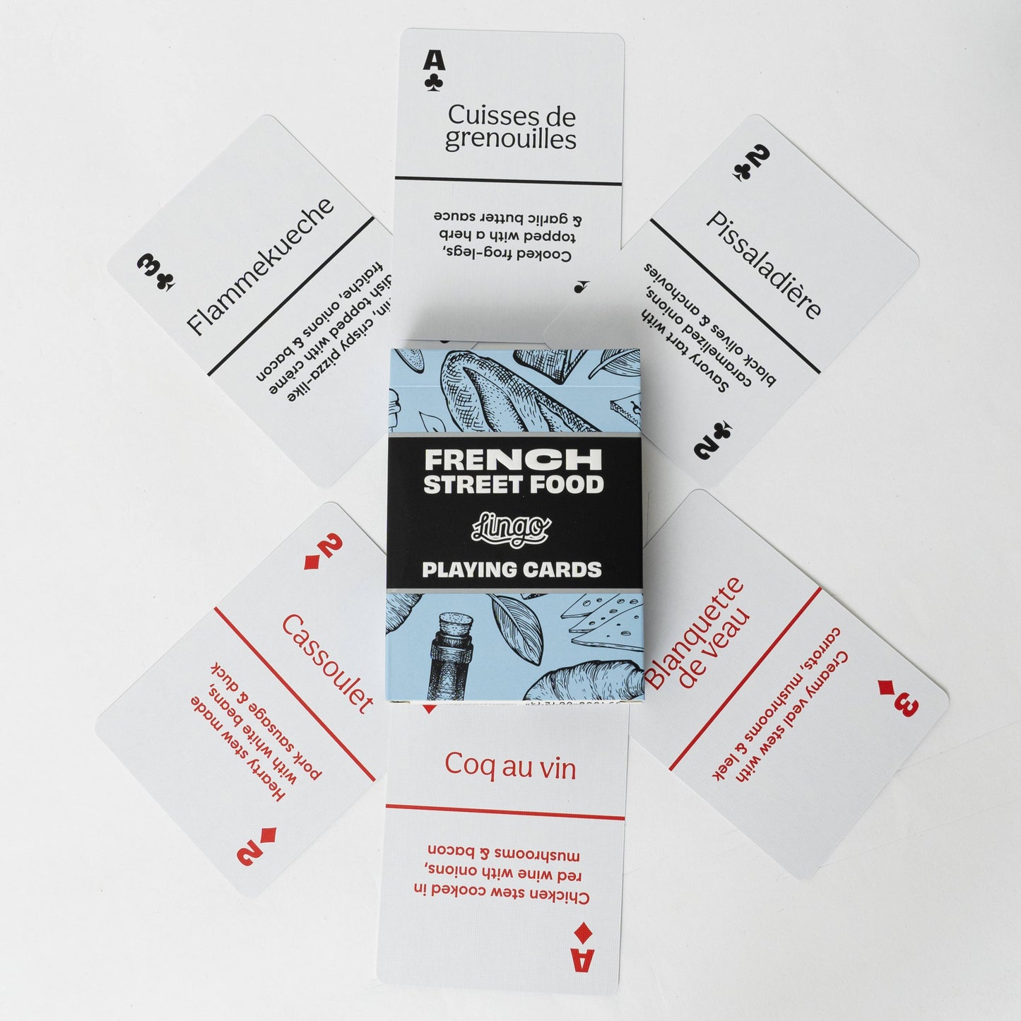 French Street Food Playing Cards