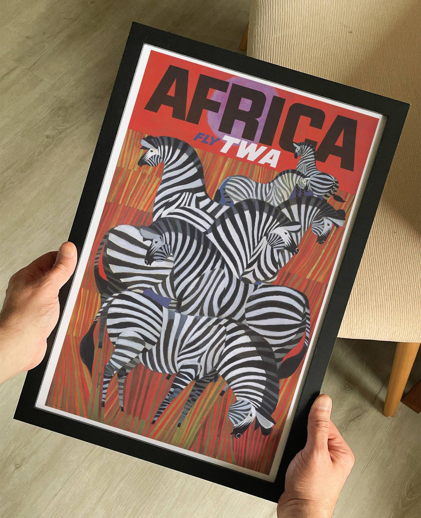 Trans World Airlines Africa 1967 Travel Poster