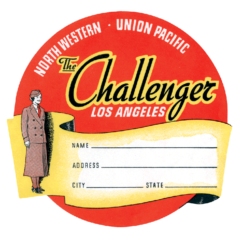 Railroads Across America - Travel Label Sticker Box
