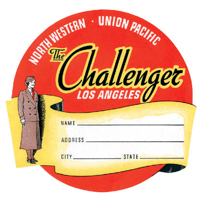 Railroads Across America - Travel Label Sticker Box