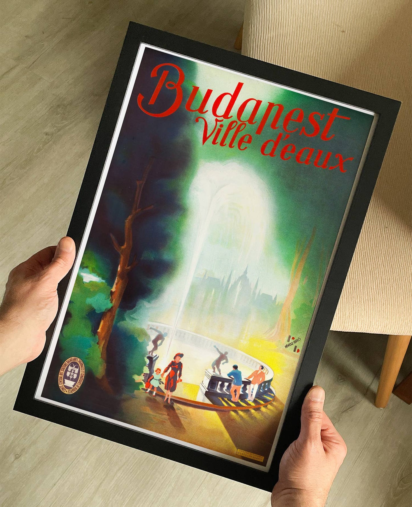 BUDAPEST (Ville d’eaux) 1930 Poster
