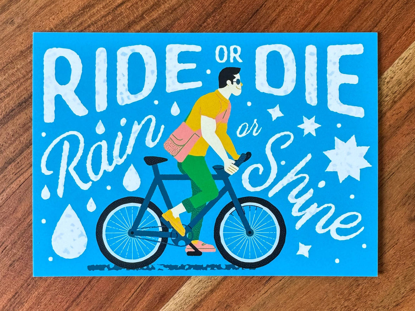 Ride or Die PNW Biker Postcard