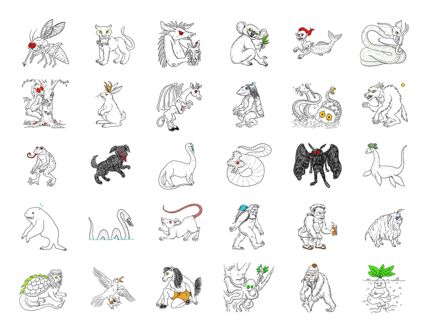 Cryptids and Creatures Countdown Calendar