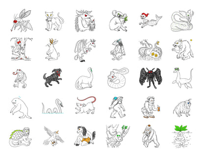 Cryptids and Creatures Countdown Calendar