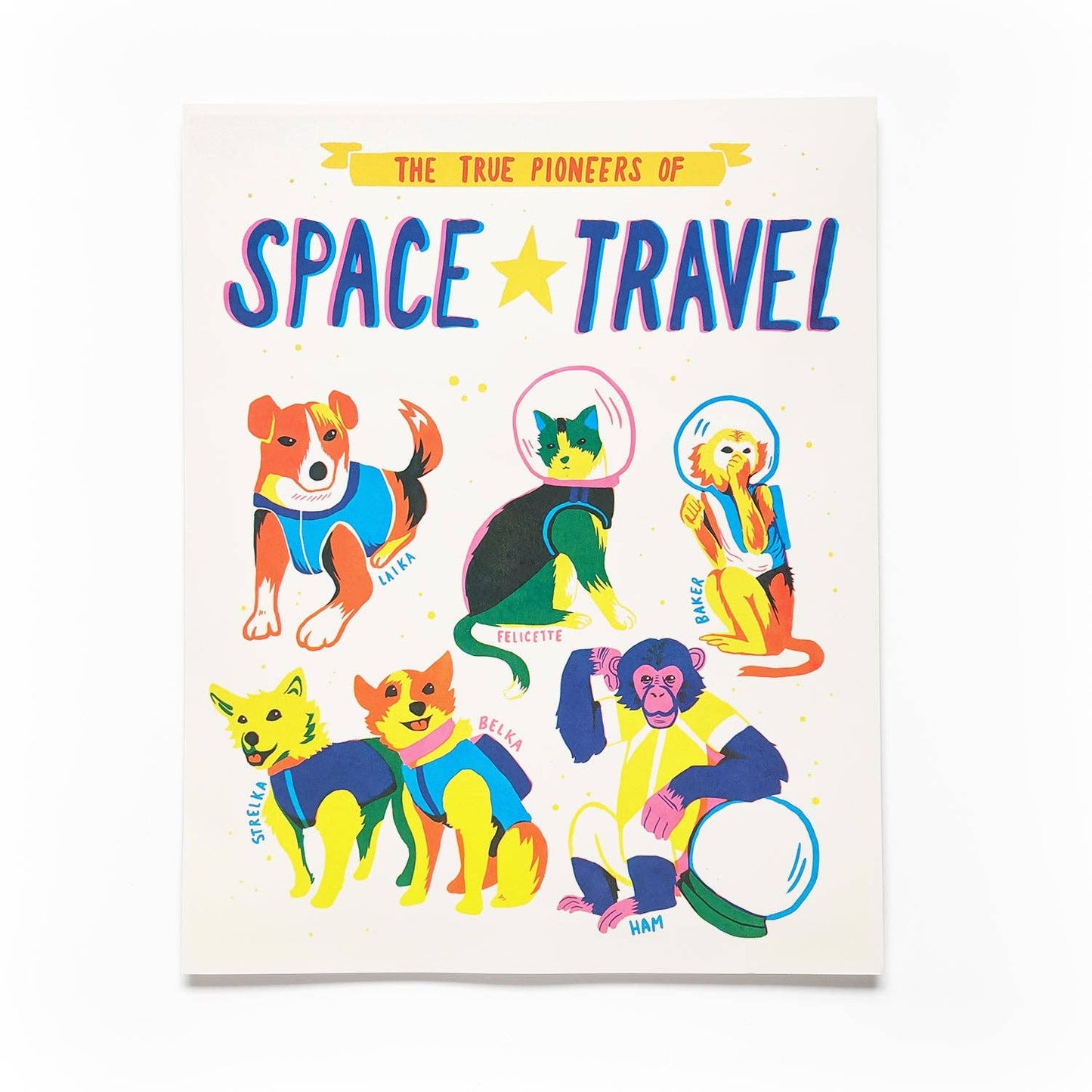 The True Pioneers of Space Travel Screen Printed Poster