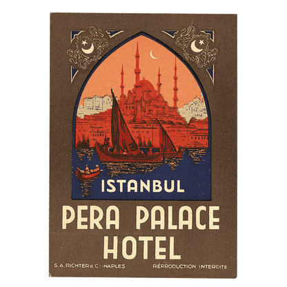 Grand Hotels - Travel Label Sticker Box
