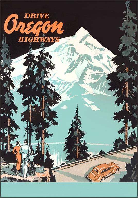 Drive Oregon Highways Magnet