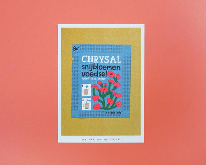Chrysal flower food Risograph