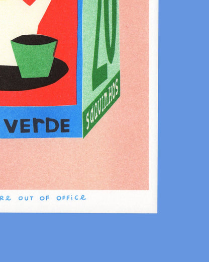 Cha Verde Risograph