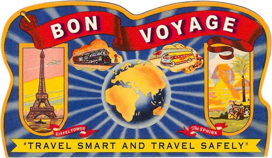 Bon Voyage  Postcard