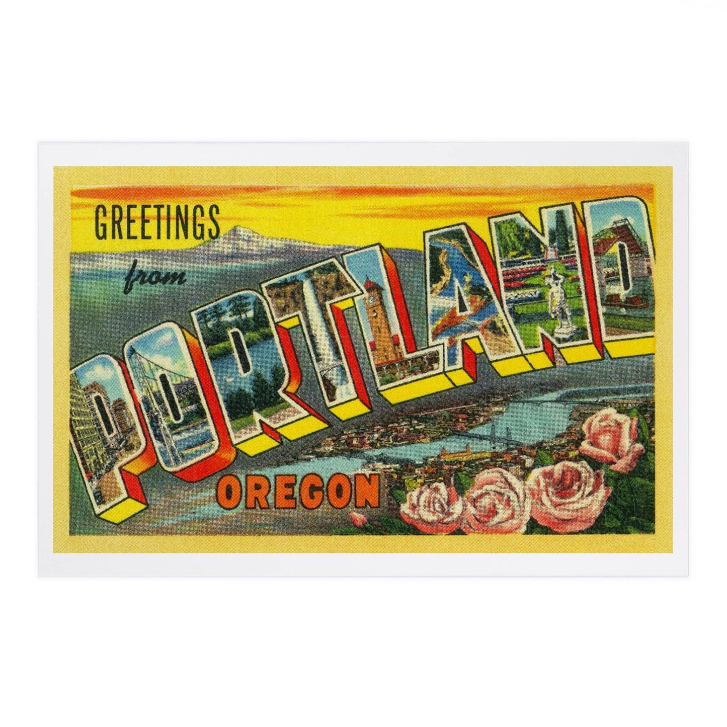 Greetings from Portland Postcard