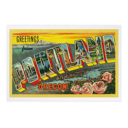 Greetings from Portland Postcard