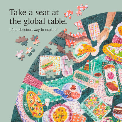 Global Table 750 Piece Jigsaw Puzzle