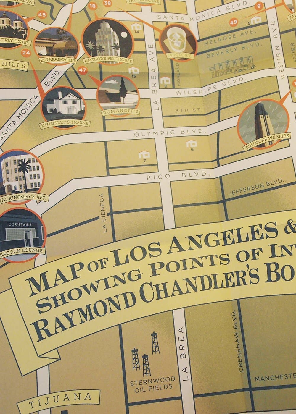 The Raymond Chandler Map of Los Angeles