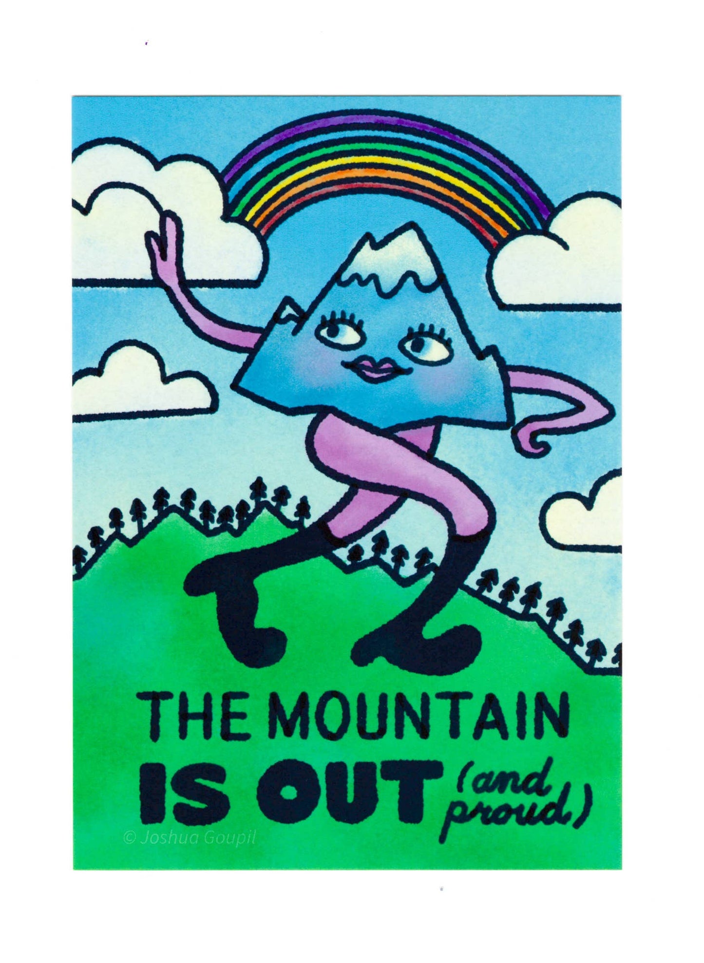 The Mountain is Out (and Proud) Postcard