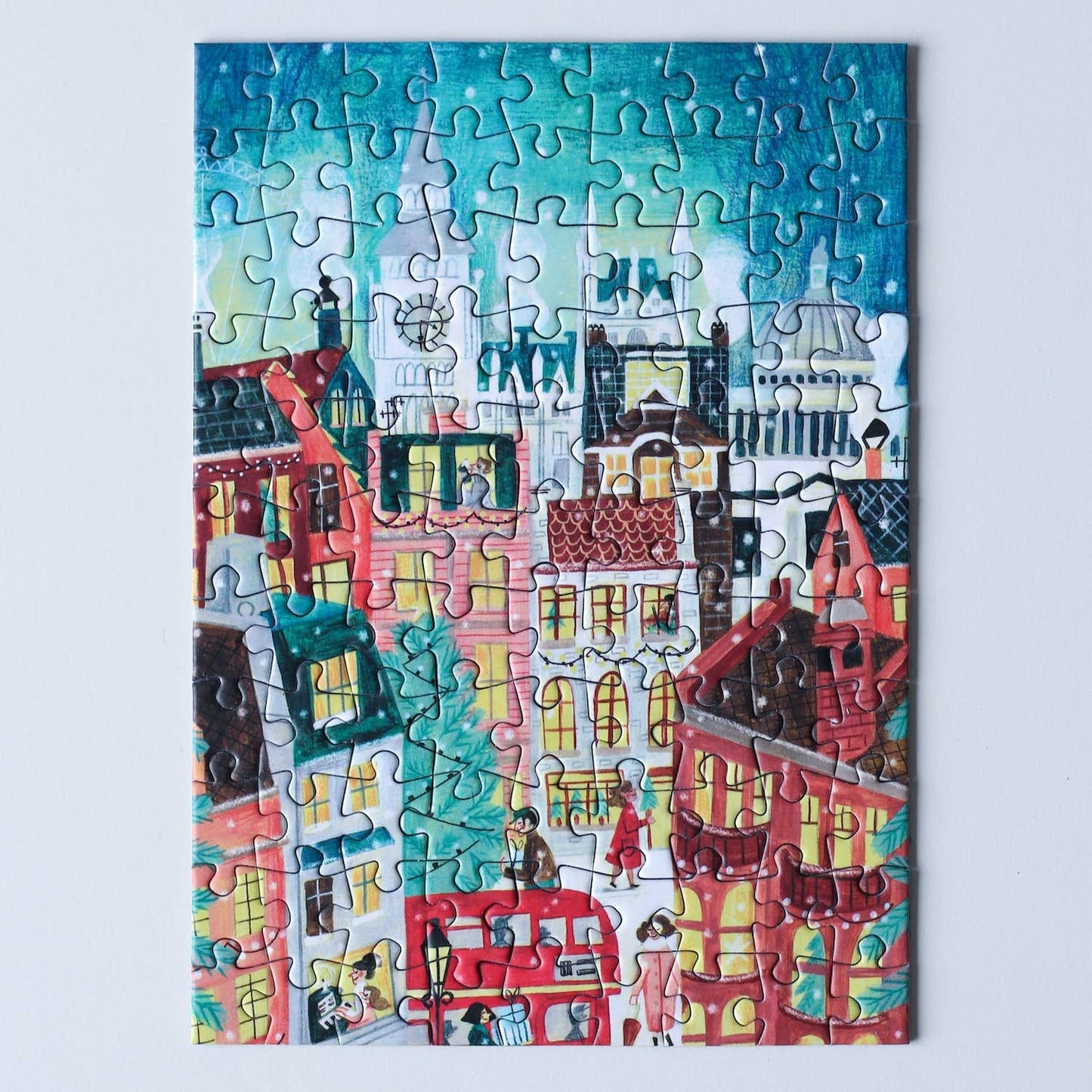 Snowy London mini puzzle, 99 pieces