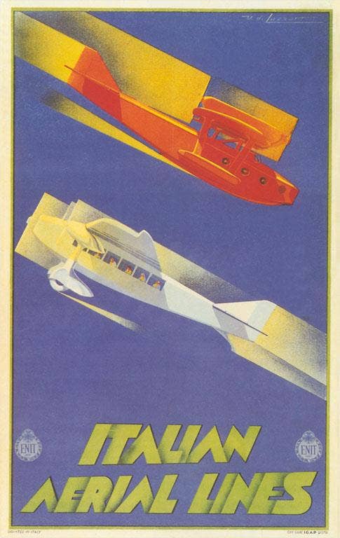 Early Italian Airlines Art Print