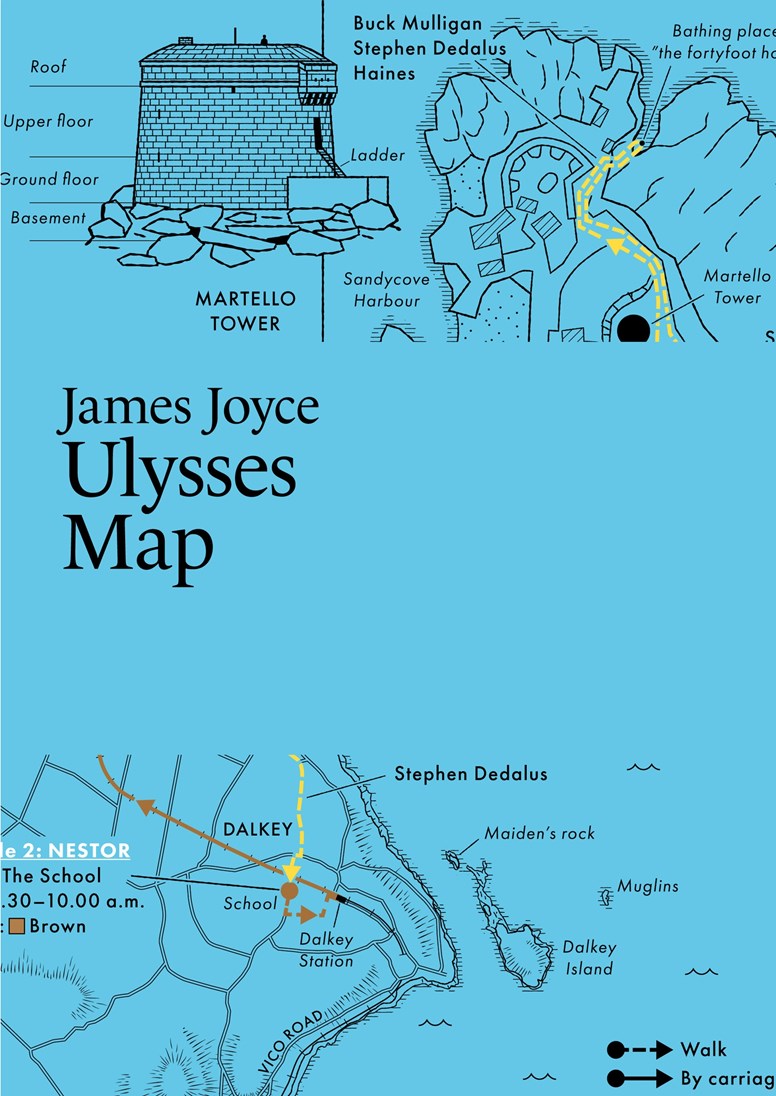 James Joyce Ulysses Map