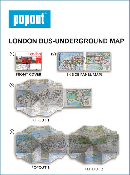 London Bus & Underground PopOut Map