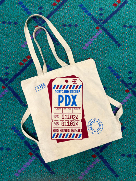 Postcard Bookshop Convertible Tote Bag