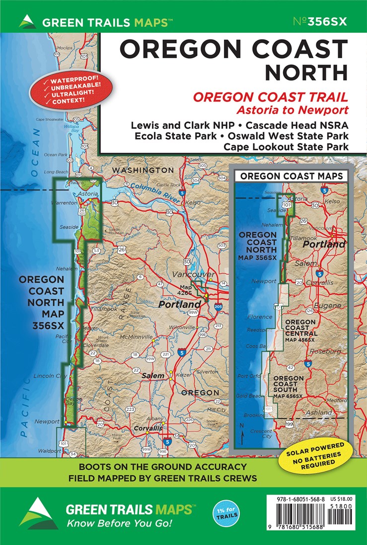 Oregon Coast North Trail Map