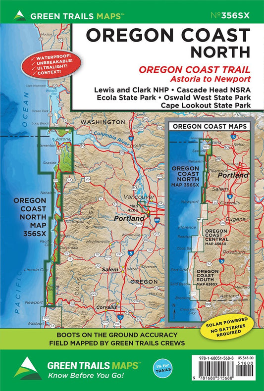 Oregon Coast North Trail Map